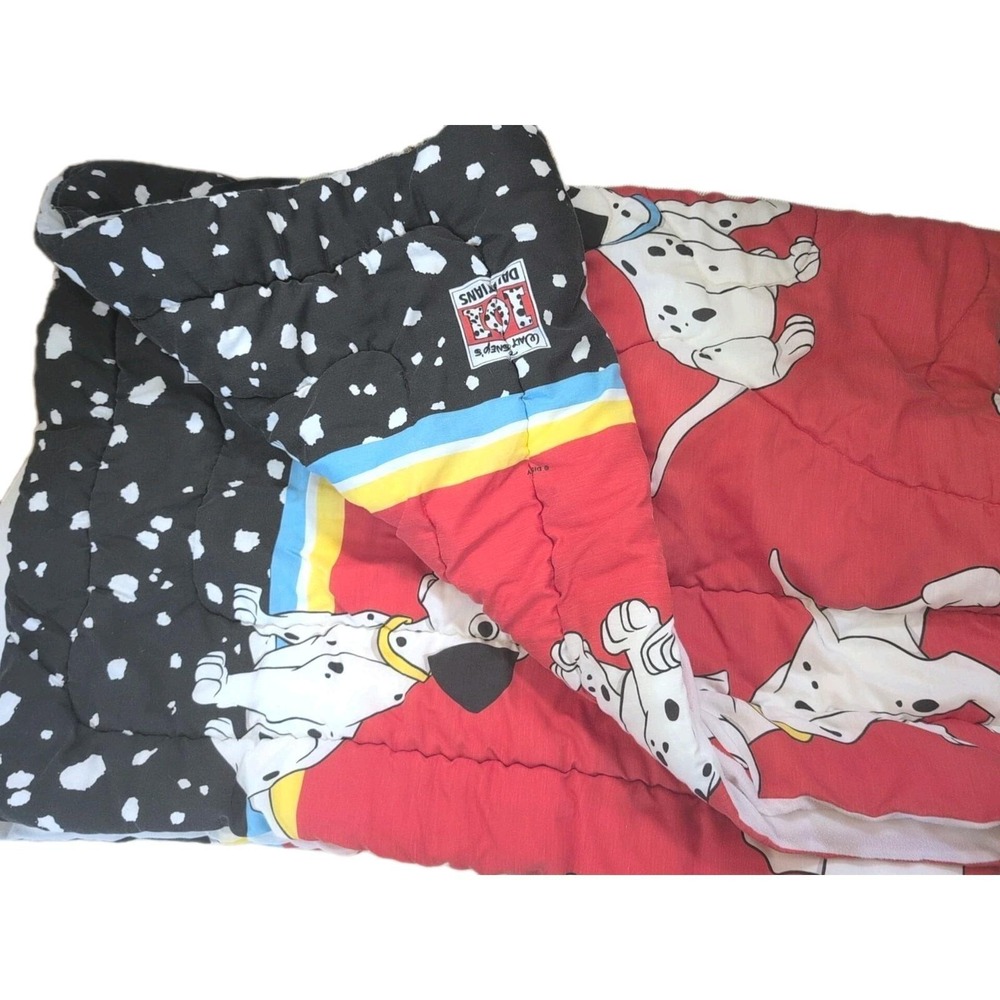 Vintage 101 Dalmatians Disney Twin Comforter & Pillow Sham Set DreamStyles - Picture 4 of 6